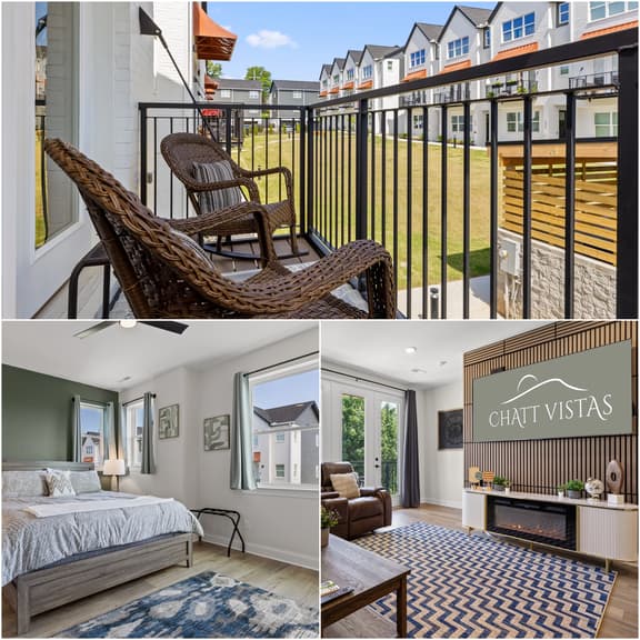 ChattVistas|Modern Family Townhouse|3Bd3Bt|Slps 6+